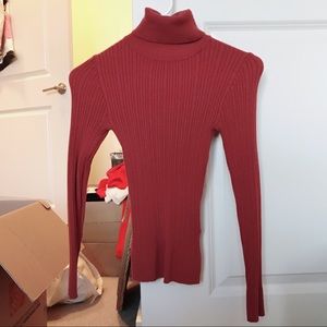 Deep Copper Turtle Neck Sweater